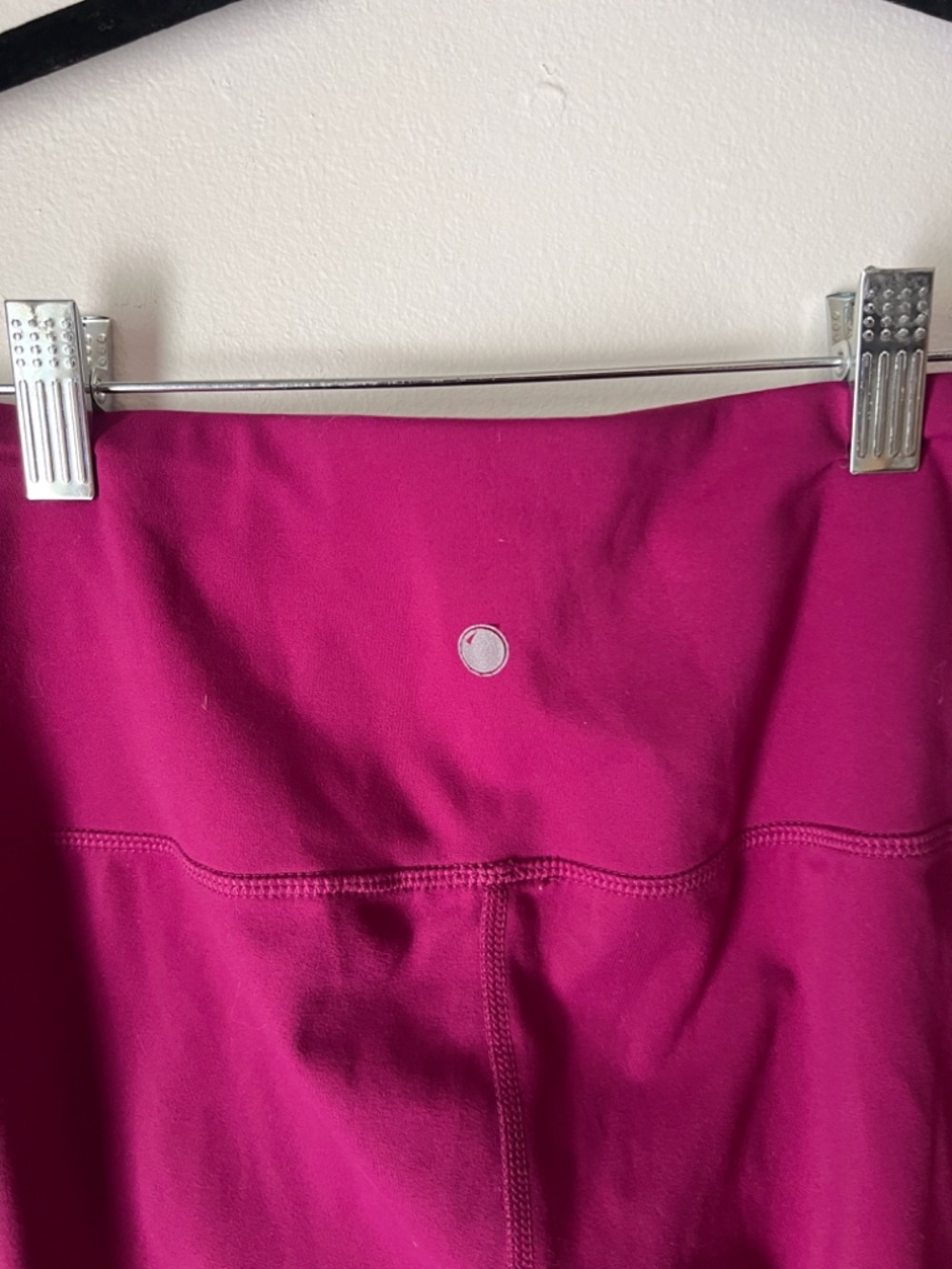 Yogalicious Pink High Rise Cropped Leggings | Buttery Soft Yoga Workout Pants - Picture 3 of 4